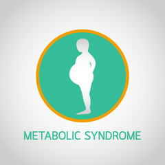 METABOLIC SYNDROME vector icon illustration