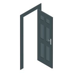 Isometric door vector