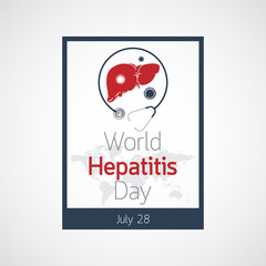 World Hepatitis Day vector icon illustration