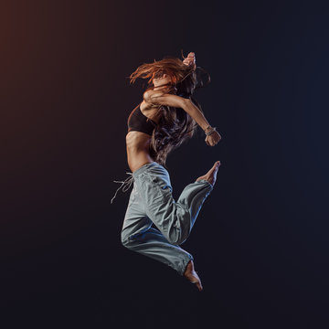 Young dancer performing