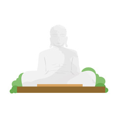 Buddha religion vector