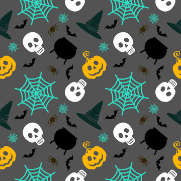halloween seamless pattern