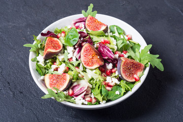 Autumn salad with arugula