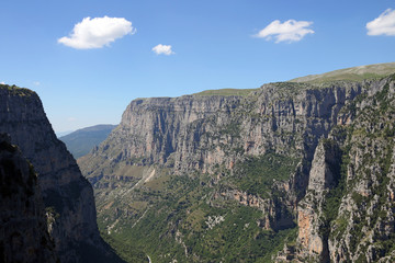 Fototapeta na wymiar Vikos gorge Pindos mountain Zagoria Greece