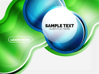 Glass or plastic hi-tech bubble background