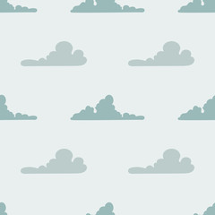 seamless pattern with clouds