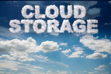 Fototapeta premium Cloud computing storage in IT concept
