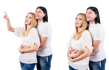 Obraz premium Pair of man and woman in love