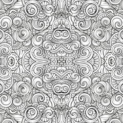 Fantasy ornamental seamless pattern