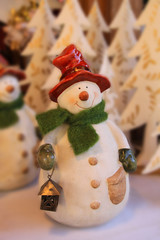 Pupazzo di neve in ceramica