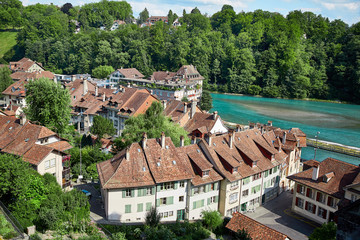 Fototapeta na wymiar Panoramic view of Berne, Switzerland