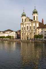 Fototapeta na wymiar Jesuit Church, Lucerne, Switzerland