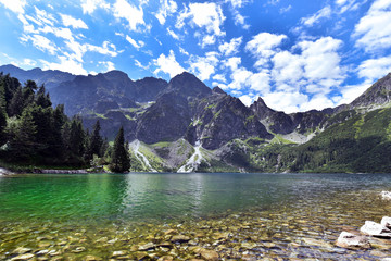 Lake Morskie Oko (Eye of the Sea), Zakopane, Carpathian Mountains, Poland © akturer