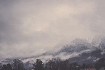 Foggy mountain, Interlaken