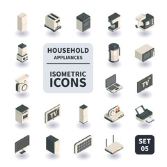 Simple Set of Household appliances Icons.
