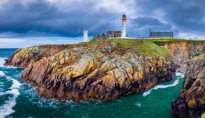 Lighthouse Pointe de Saint-Mathieu, Brittany (Bretagne), France