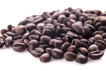 Coffee beans. Isolated on a white background.