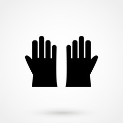 gloves Icon Vector Illustration