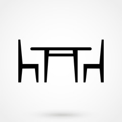 Table with chairs icon