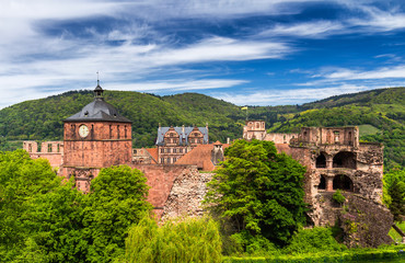 Fototapeta na wymiar View of beautiful medieval town Heidelberg, Germany