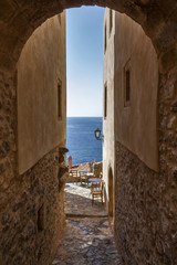 Monemvasia town, Laconia, Greece
