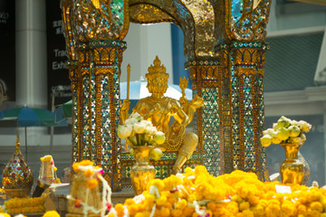 offering landscape in Thailand Bangkok temple .
