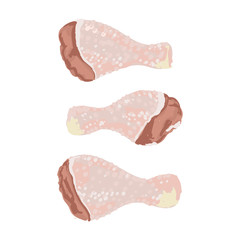 Illustration of chicken legs