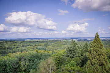 Fototapeta na wymiar Aussicht vom Turm auf dem Burgberg Crailsheim