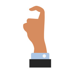 hand gesture flat icon