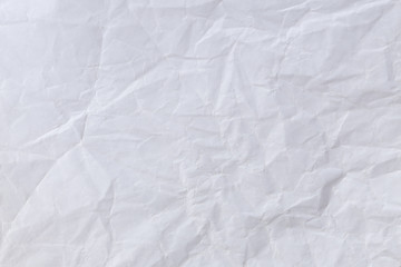 Abstract white paper wrinkled for background