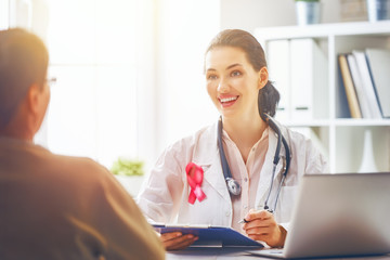 patient listening to doctor