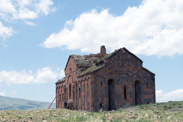 Fototapeta na wymiar Ani is a ruined medieval Armenian city now situated in Turkey's province of Kars, next to the closed border with Armenia.