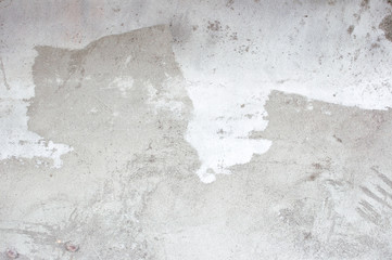 Old gray background texture of plaster. Worn texture of cement concrete wall. Abstract banner with copy space.