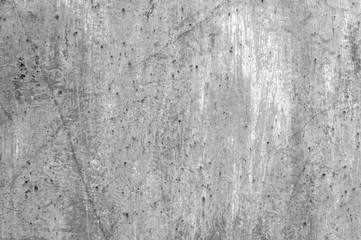 Old rusty gray metal texture background. Light shabby rusty old metal texture fence or wall. Abstract banner with copy space.