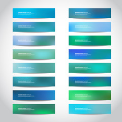 Vector banners templates