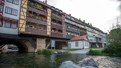 Krämerbrücke in Erfurt im Herbst