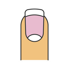 French manicure color icon