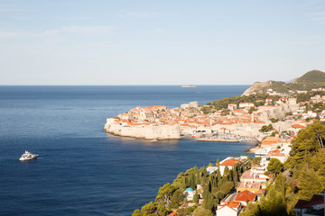 Dubrovnik on a summer morning. Beautiful cityscape