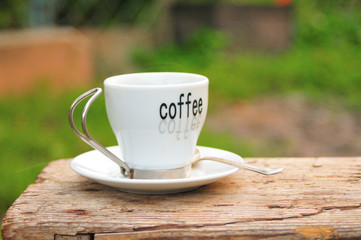 Cup of morning coffee