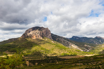 the Mallos de Riglos, in the province of Aragon in Spain