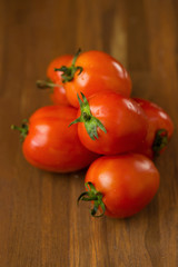Slices of tomatoes. Chopped tomatoes.Fresh tomatoes Healthy food concept. Close up. Selective focus