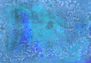 Obraz premium Watercolor bright hand painted background. Handmade aged paper texture. Grunge overlay for cards, invitations, web, clothing, textile, vintage poster, banner, scrapbook.