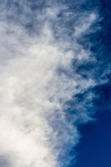 Colorful dramatic sky with cloud at sunset.Sky with sun background