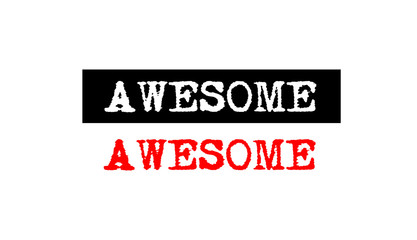 awesome rubber stamp badge with typewriter set text logo design