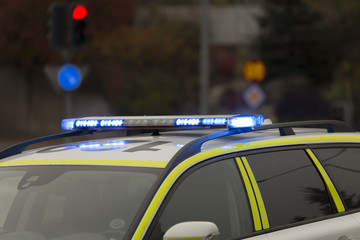 Swedish Police Car Lights