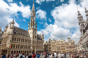 Fototapeta na wymiar The Grand Place in Brussels, Belgium
