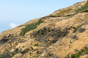 Fototapeta na wymiar View the pass Boca da Encumeada in Madeira. Portugal