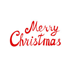 Merry Christmas lettering