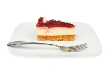 Cheesecake on a plate