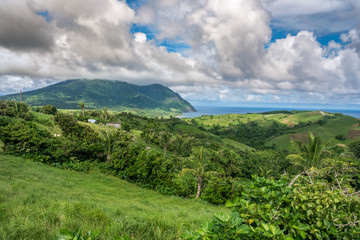 Obraz premium Beautiful view from Naidi Hills , Ivatan Island, Philippines